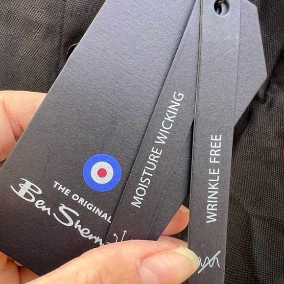 Ben Sherman Black Button Down Dress Shirt Sz M NWT - Picture 5 of 12